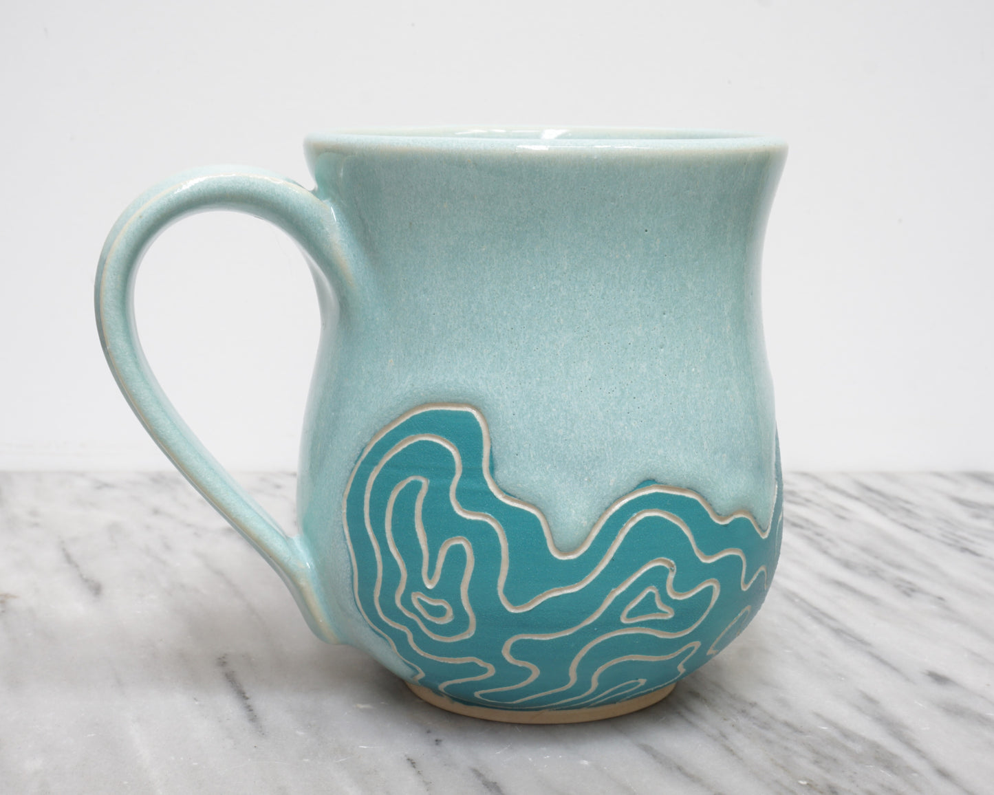 Topo Mug #24 "Aquamarine"