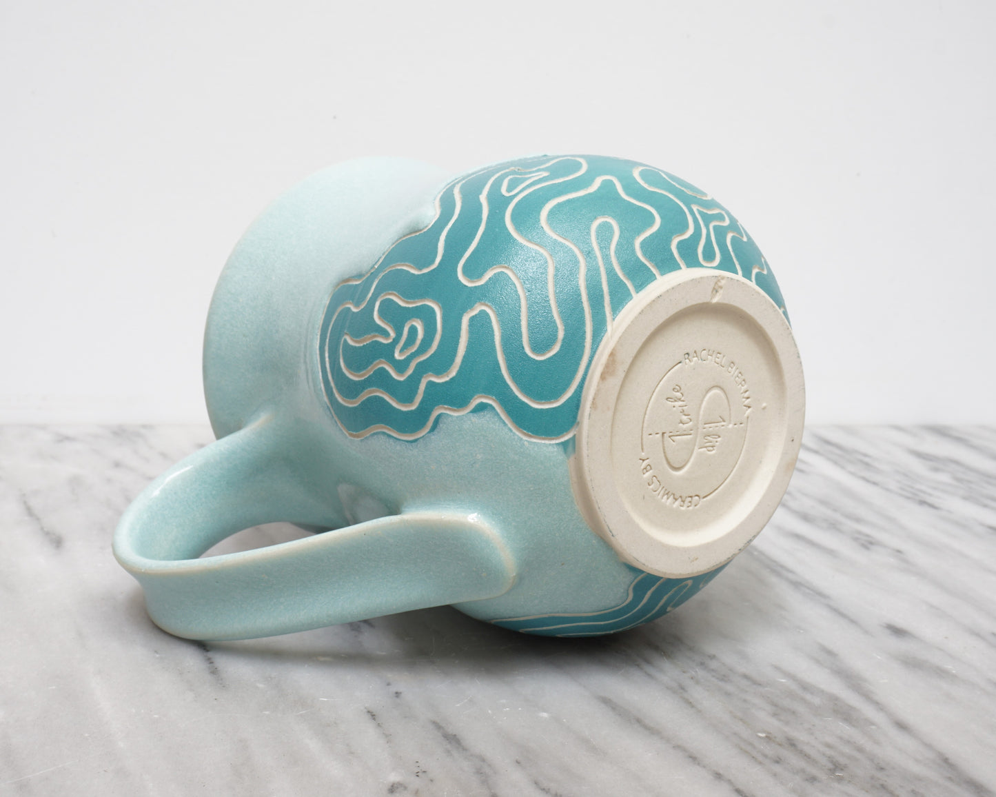 Topo Mug #24 "Aquamarine"