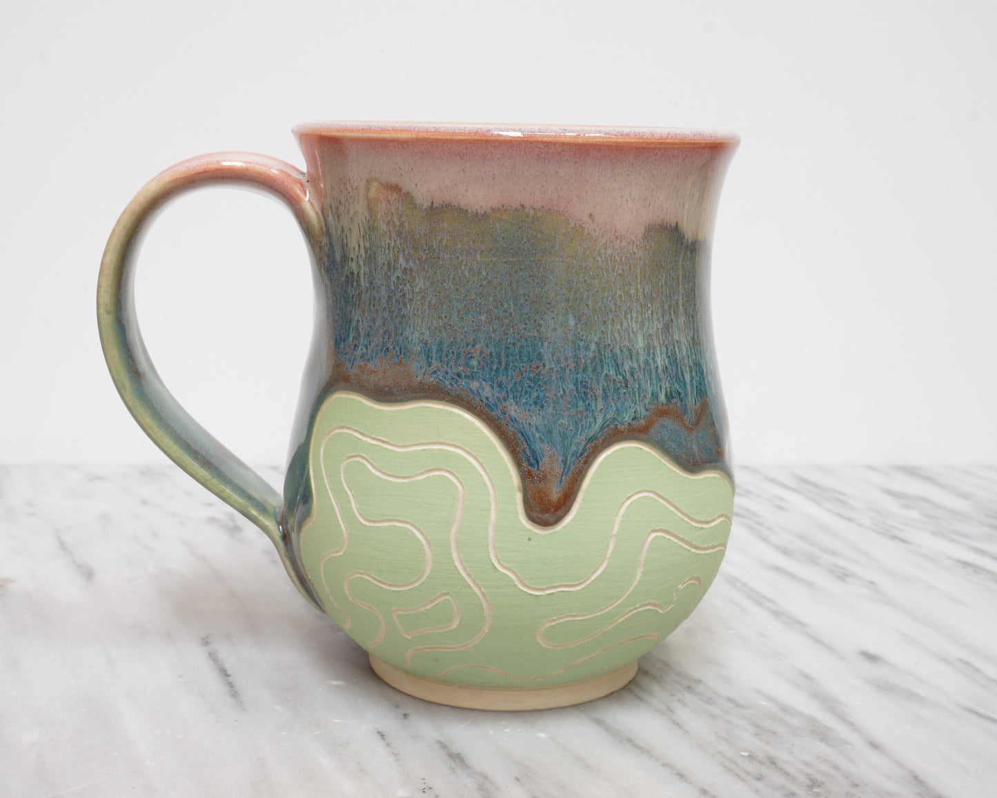 Topo Mug #25 "Watermelon Tourmaline"