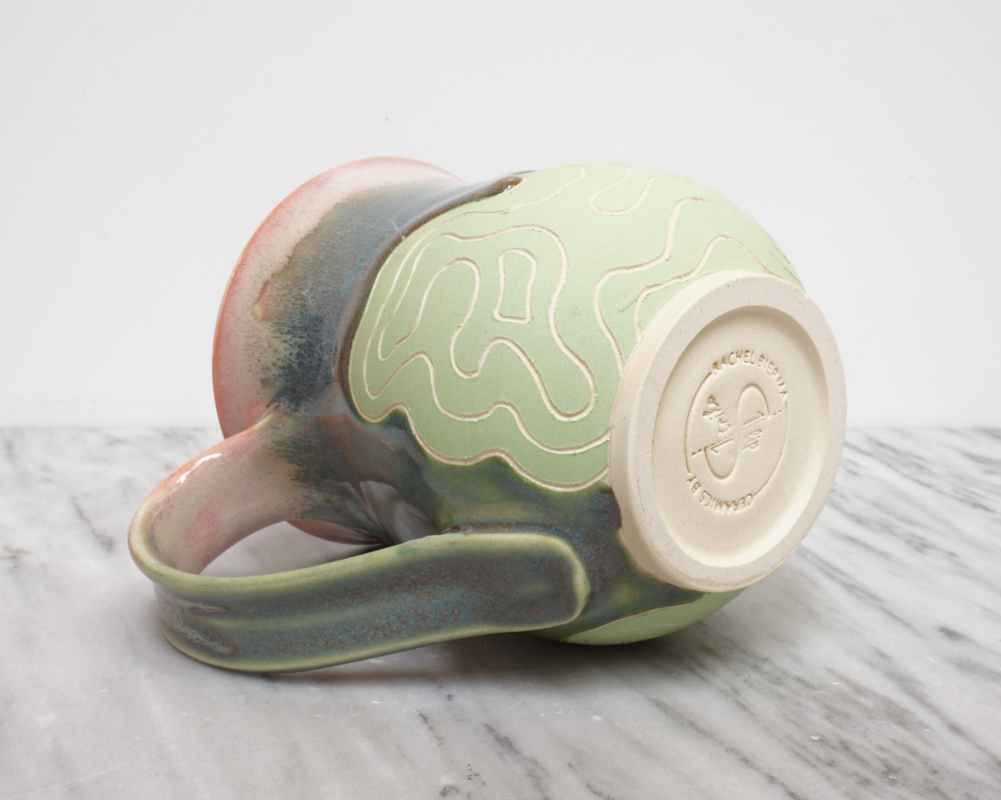 Topo Mug #25 "Watermelon Tourmaline"