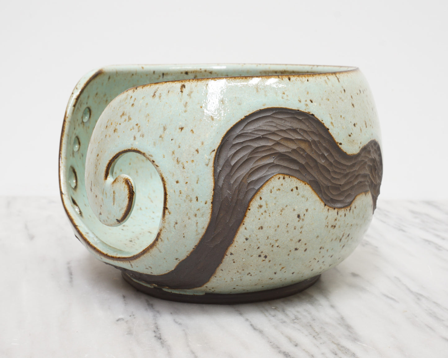 "Styolite" Yarn Bowl - Robin's Egg