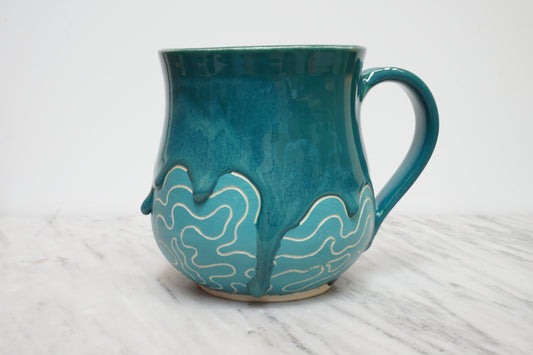 Topo Mug #33 "Dioptase"