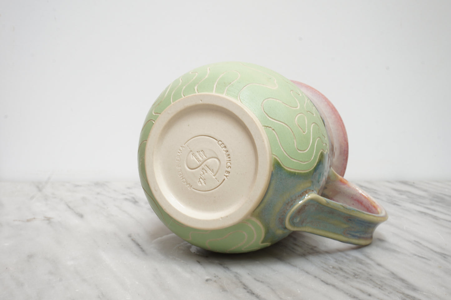 Topo Mug #34 "Watermelon Tourmaline"