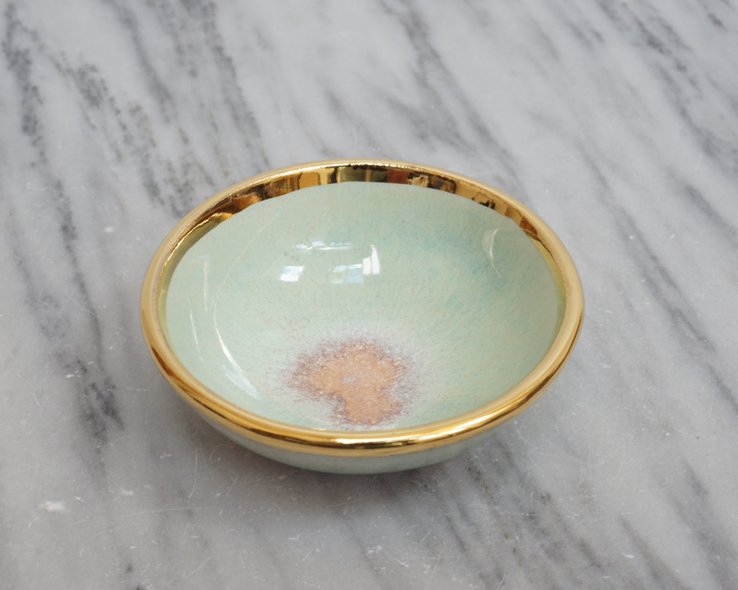 Gold Rimmed Jewelry Bowls