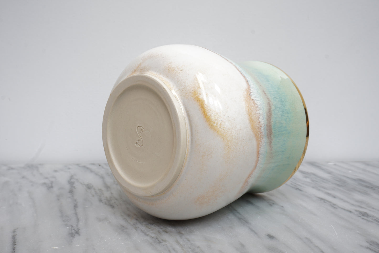 Mint and Gold Pastel Tumbler #1