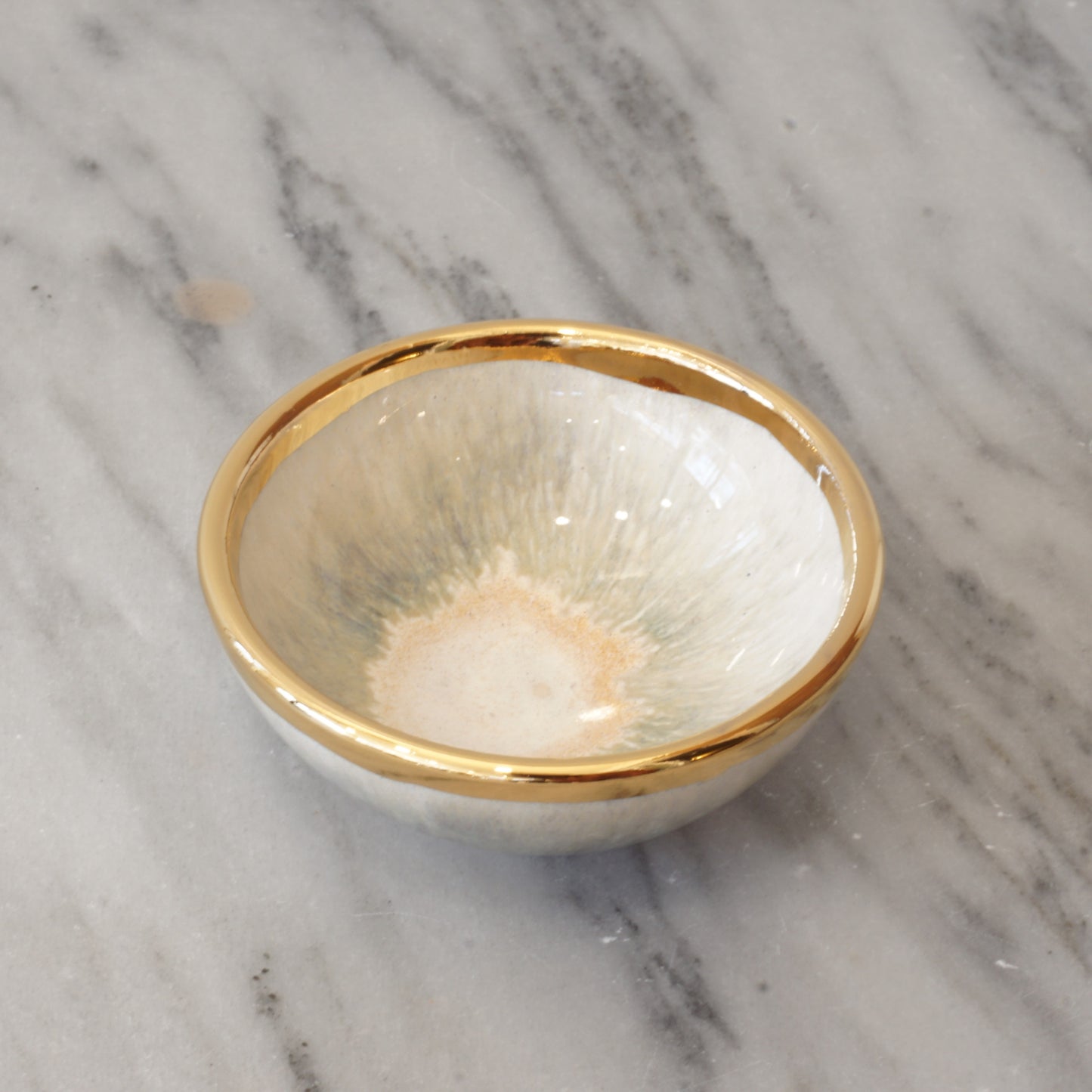 Gold Rimmed Jewelry Bowls