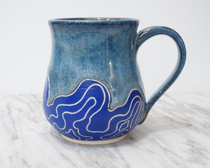 Topo Mug #13 "Sodalite"
