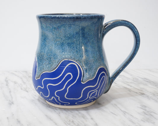 Topo Mug #13 "Sodalite"