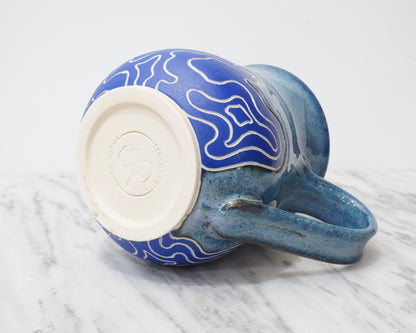 Topo Mug #13 "Sodalite"