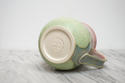Topo Mug #34 "Watermelon Tourmaline"