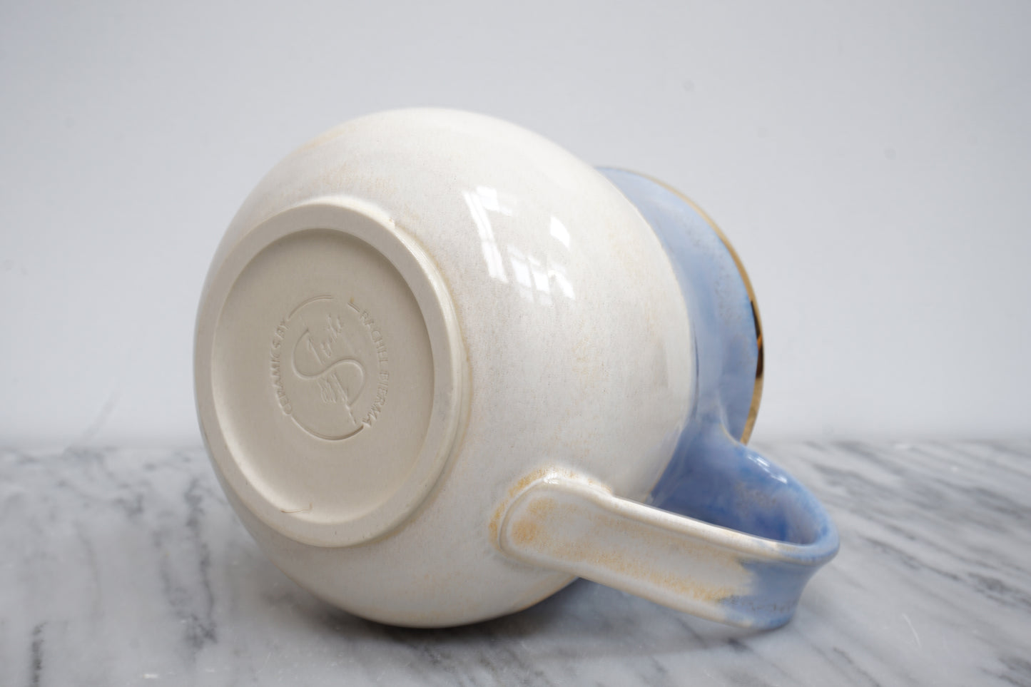 Blue and Gold Pastel Mug #1