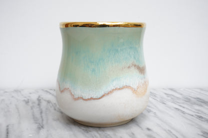 Mint and Gold Pastel Tumbler #1