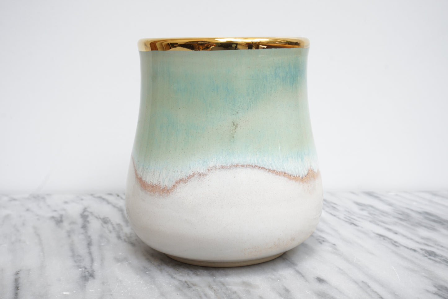 Mint and Gold Pastel Tumbler #3
