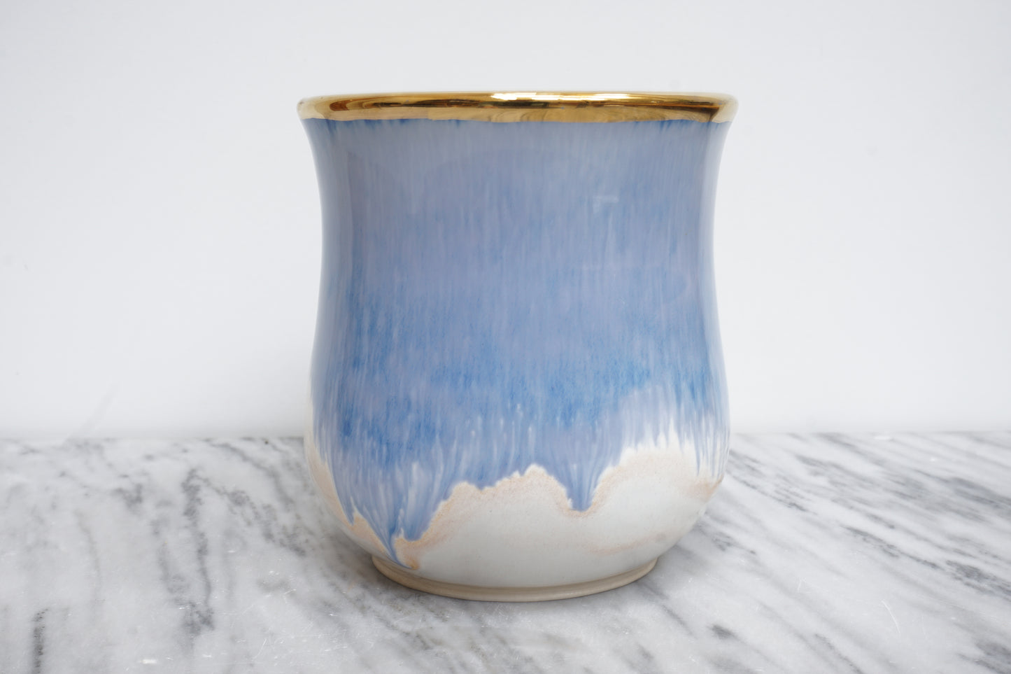Blue and Gold Pastel Tumbler #4