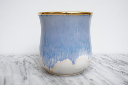 Blue and Gold Pastel Tumbler #4