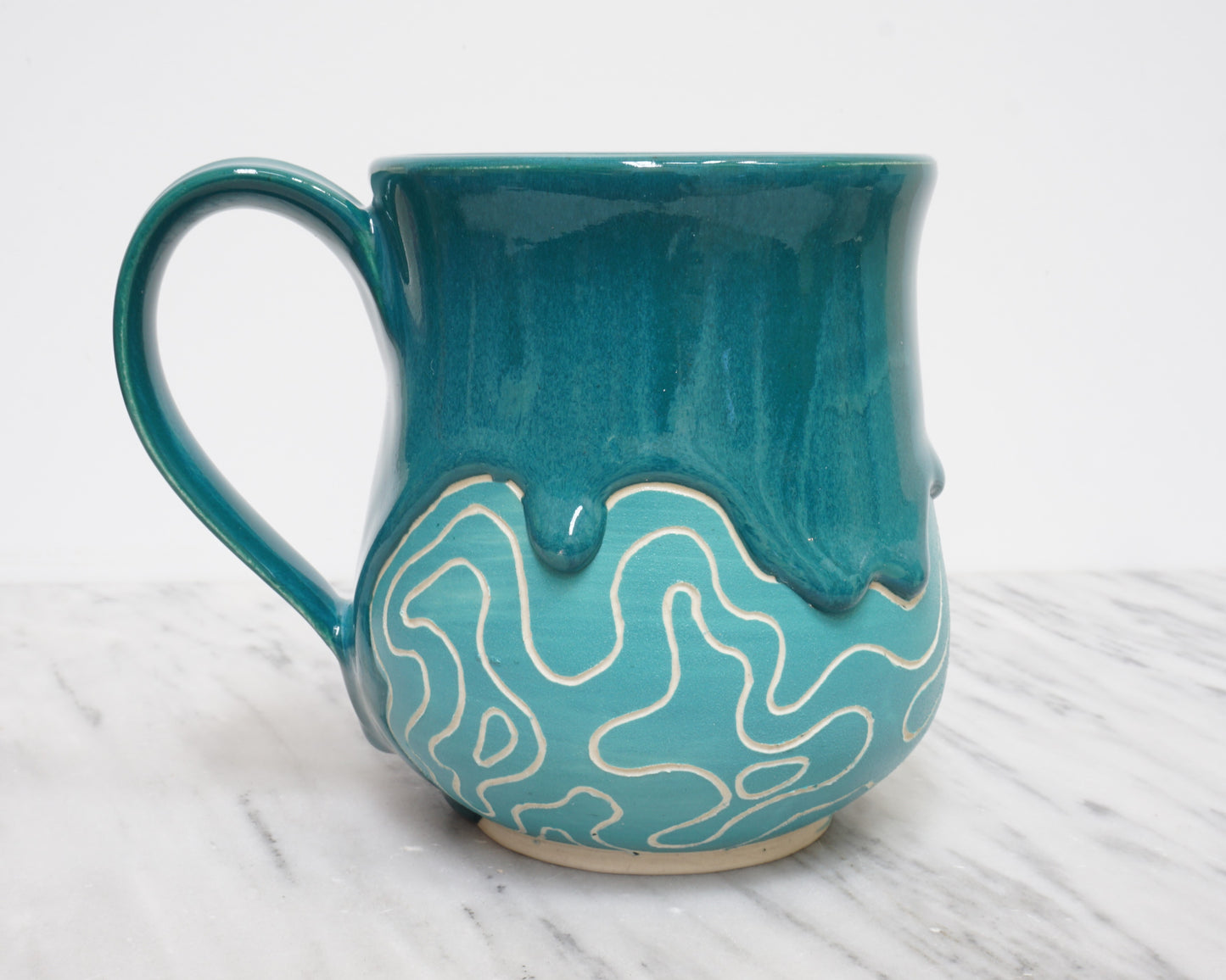 Topo Mug #23 "Dioptase"