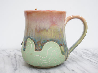 Topo Mug #41 "Watermelon Tourmaline"