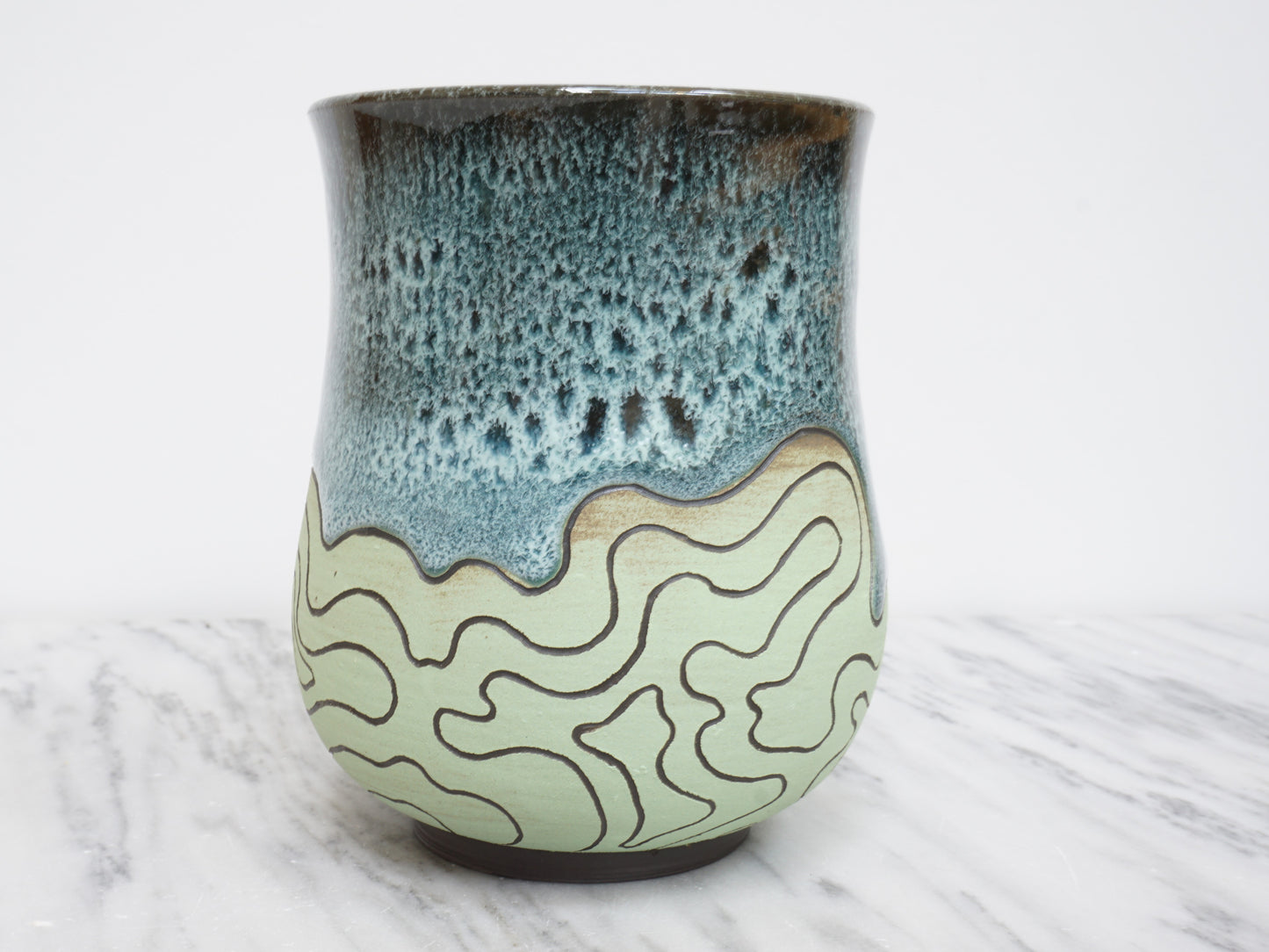 Topo Tumbler #42 "Mossy Agate"
