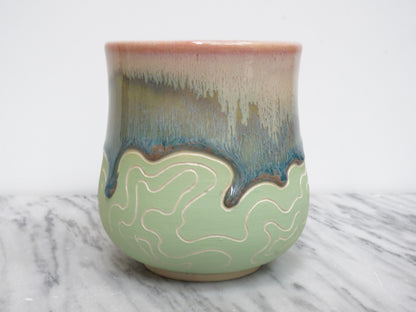 Topo Tumbler #44 "Watermelon Tourmaline"