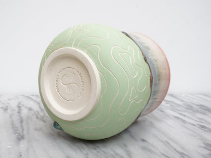 Topo Tumbler #44 "Watermelon Tourmaline"